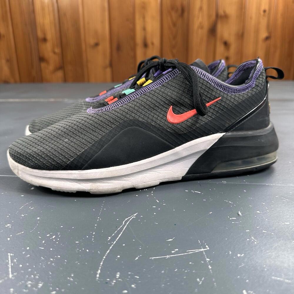 NIKE AIR MAX MOTION 2 AO0266 008 Black/Gold/White/Purple/Red/Green Men’s Size 9